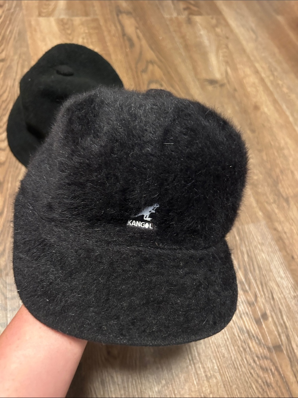Kangol Black Furgora Five-Panel Cap